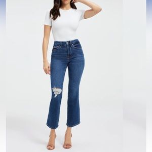 Good American GOOD LEGS SKINNY CROPPED CASHMERE JEANS